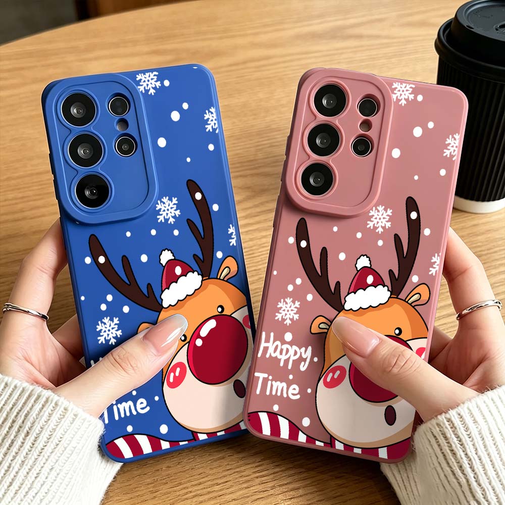 Phone Cases Red Deer - Cartoon Red Nose Deer Phone Case