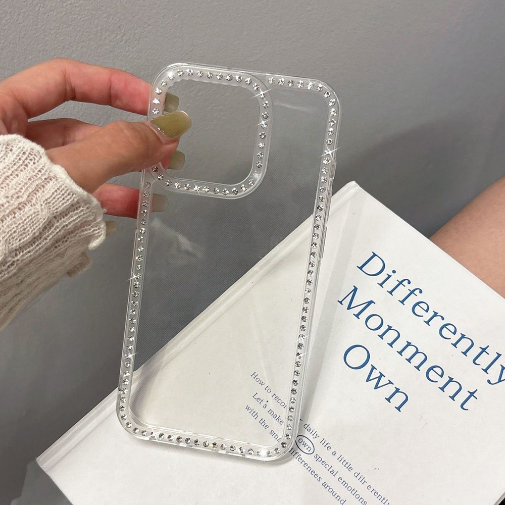 Phone Cases Luxury - Luxury Transparent Diamond Jewelled Phone Case