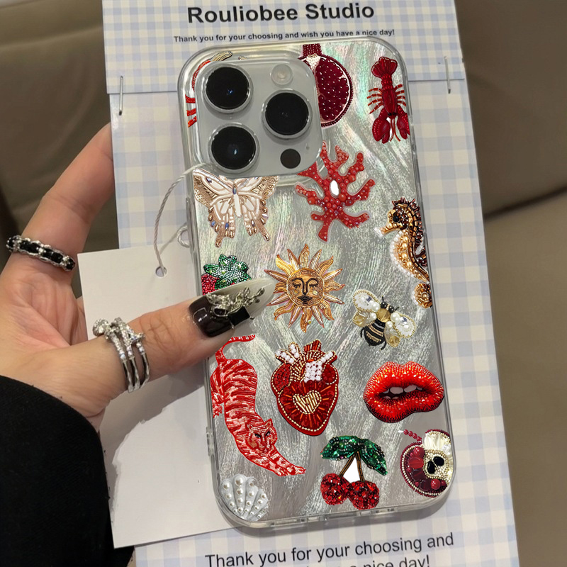 Phone Cases Xs - Crab Fish Floral Heart-Shaped Stars Patterns