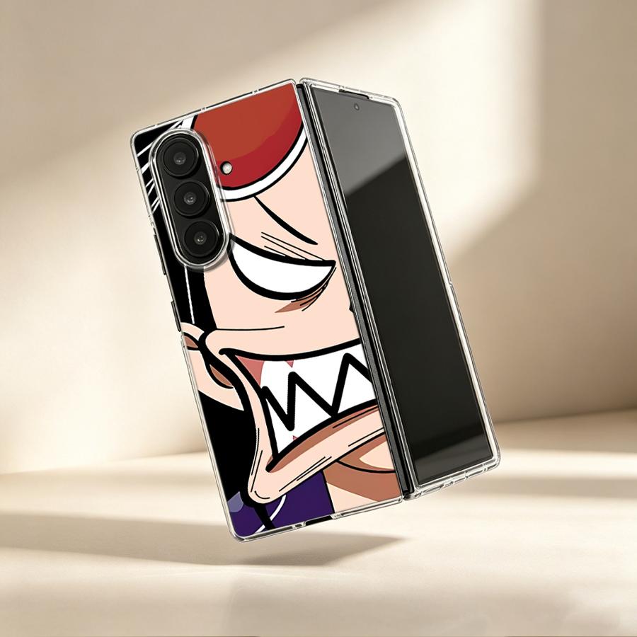 Phone Cases Z Fold 6 - Angry Robin Anime Case for Samsung
