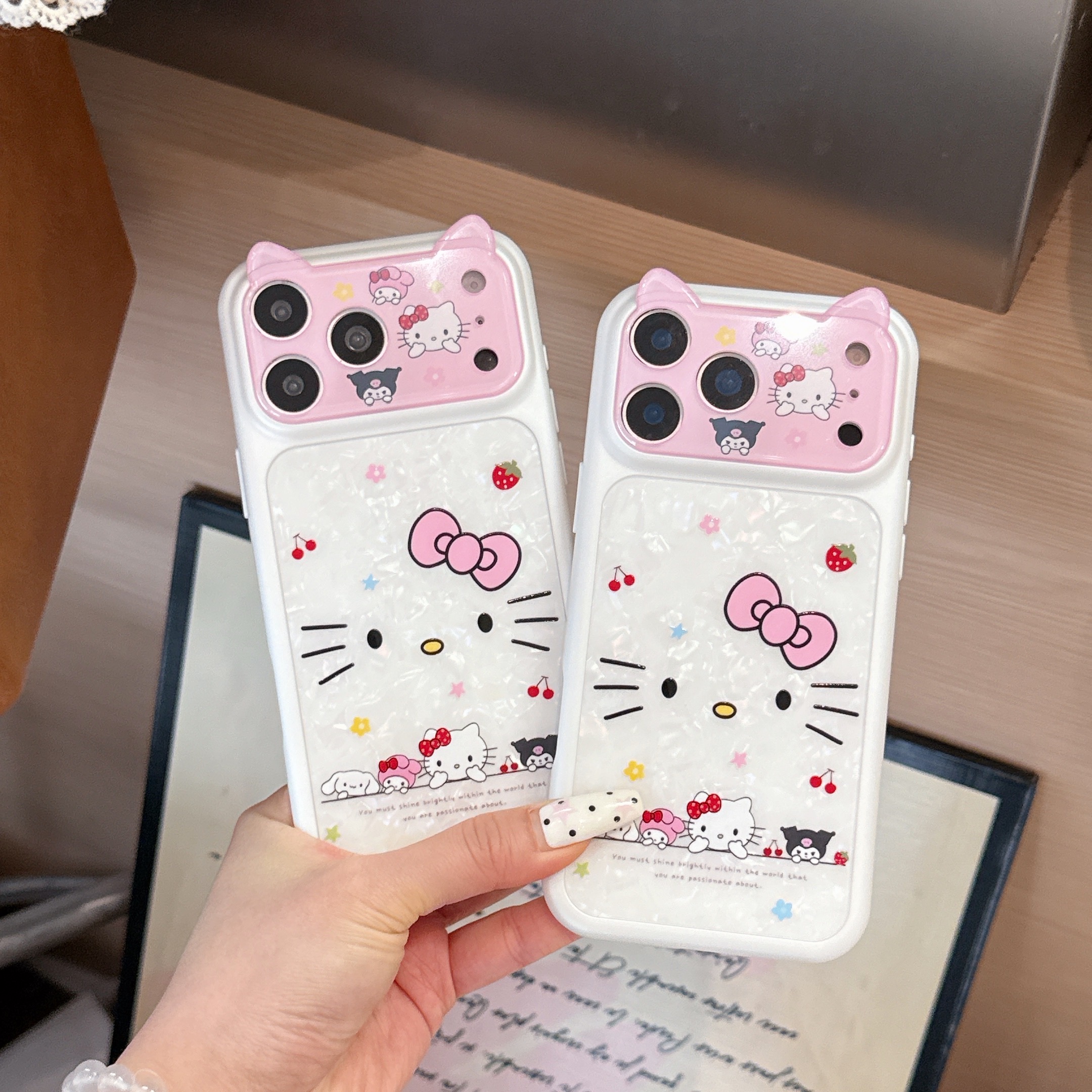 Cute Anime Case - Cute Cartoon Y2K Hello Kitty Mobile