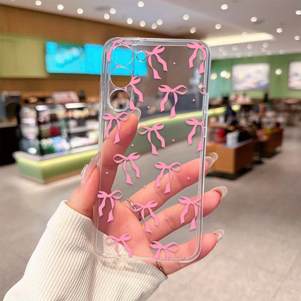 Phone Cases Pink - Pink Ribbon Bow Soft TPU Phone