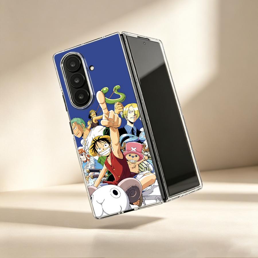 Phone Cases Z Fold 6 - Anime Monkey D Luffy Transparent Soft