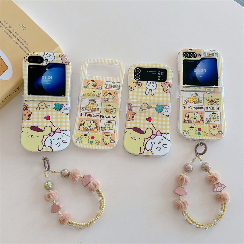 Cute Anime Case - Sweet Grid Kawaii Style For Pompompurin