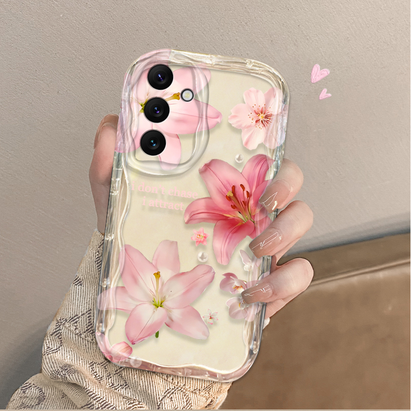 Beautiful Pink Lily Pattern Ph - Phone Cases Pink ulasan dan harga