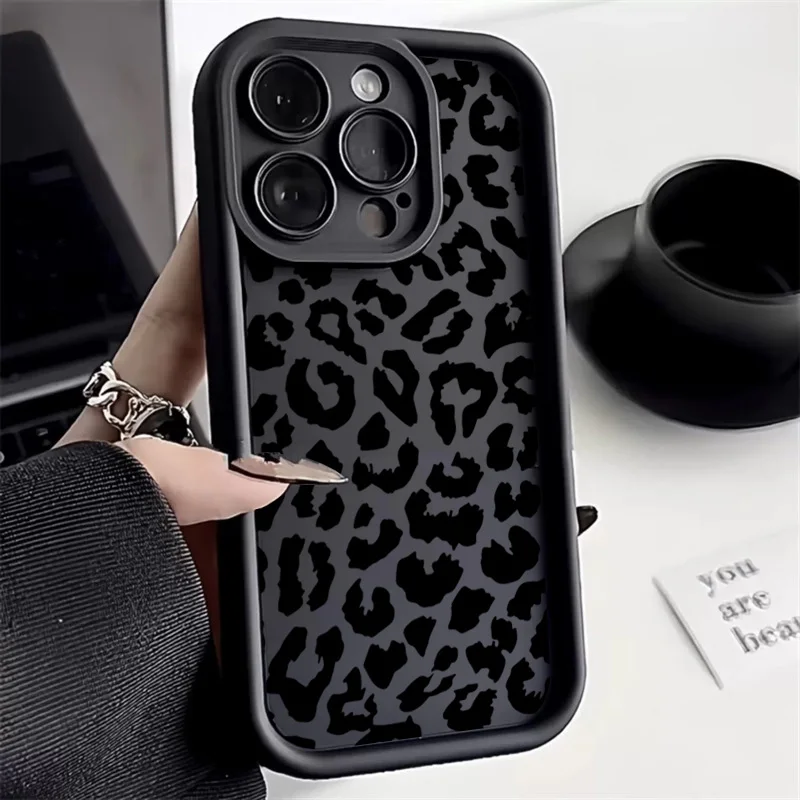 Black Leopard Print Pattern Si - Phone Cases Rhode ulasan dan harga