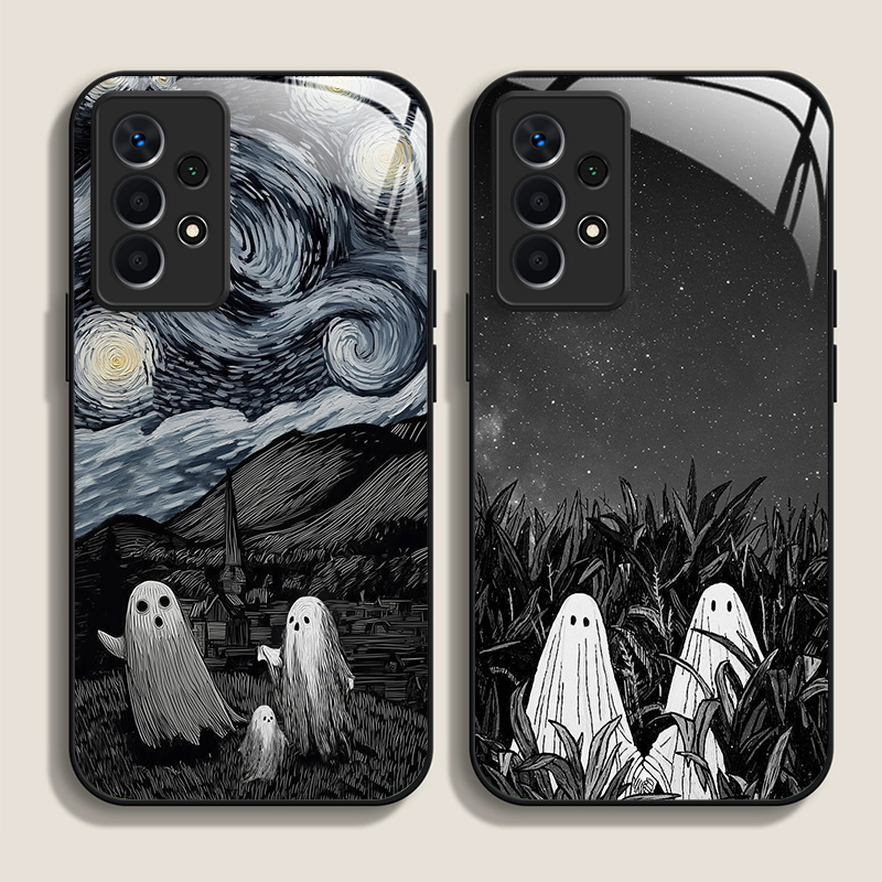 Funny Ghost Abstract Art Patte - Phone Cases Drawing ulasan dan harga