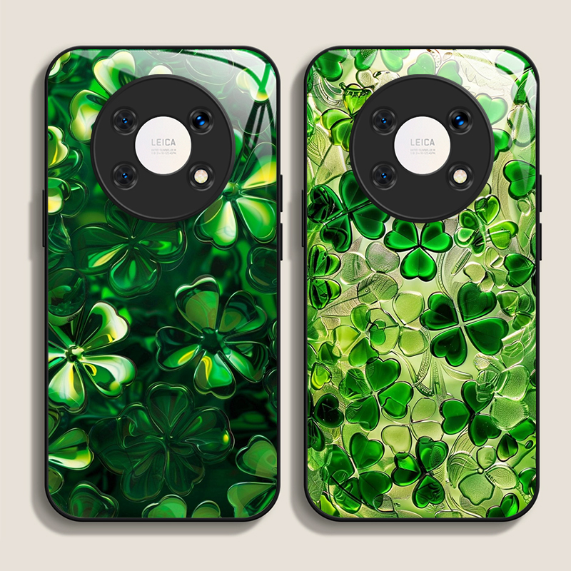 Luxurious Green Four-leaf Clov - Phone Cases Luxury ulasan dan harga