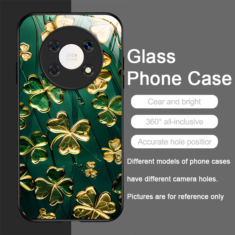 Luxurious Green Four-leaf Clov - Phone Cases Luxury ulasan dan harga
