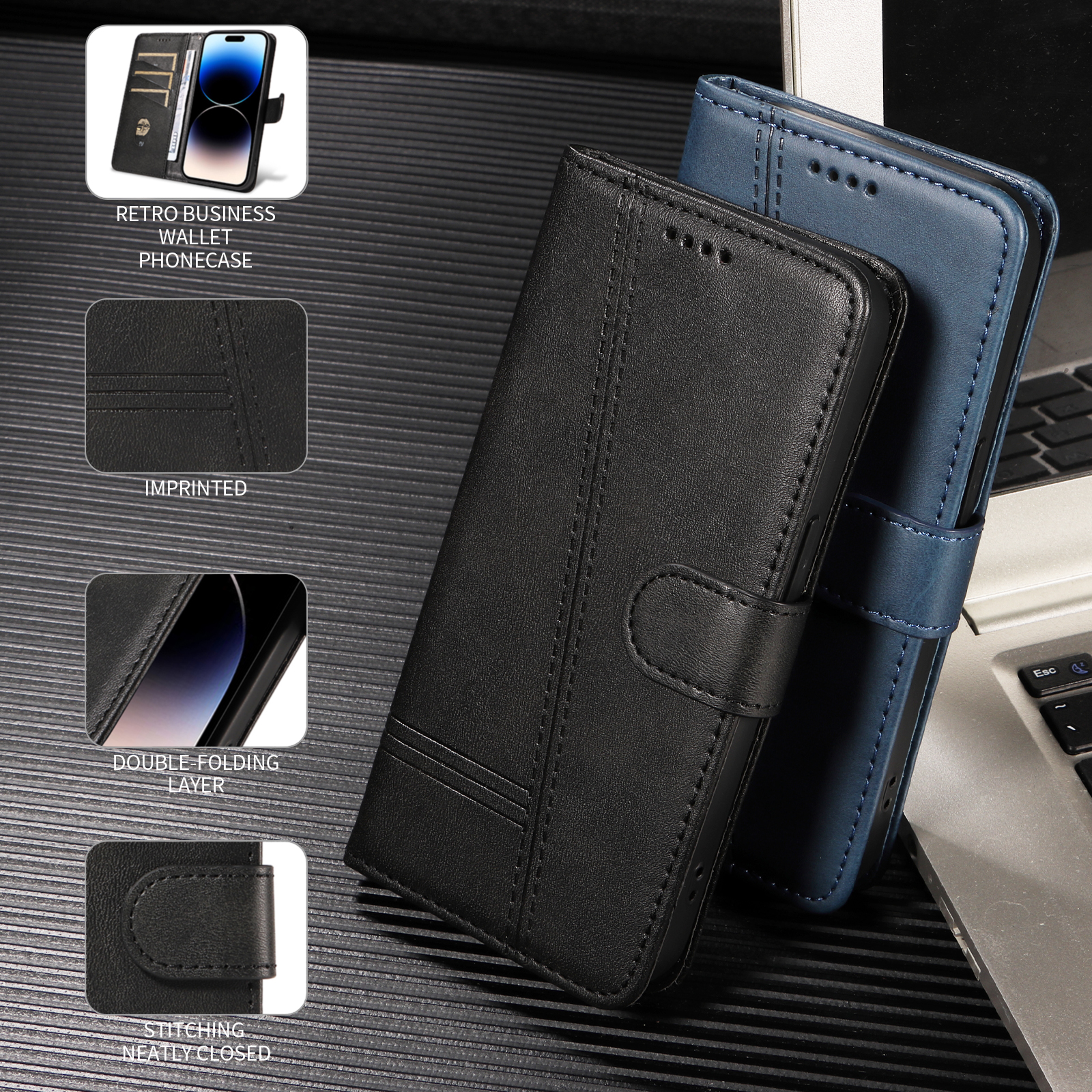 Retro Lines Wallet Case on For - Phone Cases Motorola Edge 2025 ulasan dan harga