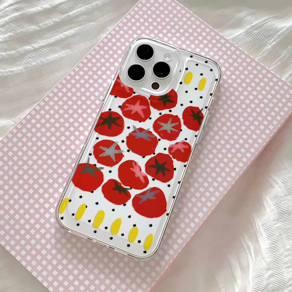Minority Korean Cute Tomato Cl - Phone Cases Drawing ulasan dan harga