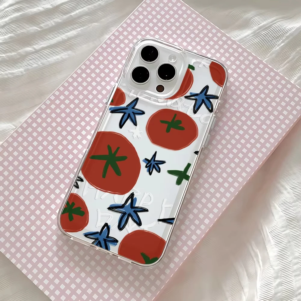 Minority Korean Cute Tomato Cl - Phone Cases Drawing ulasan dan harga