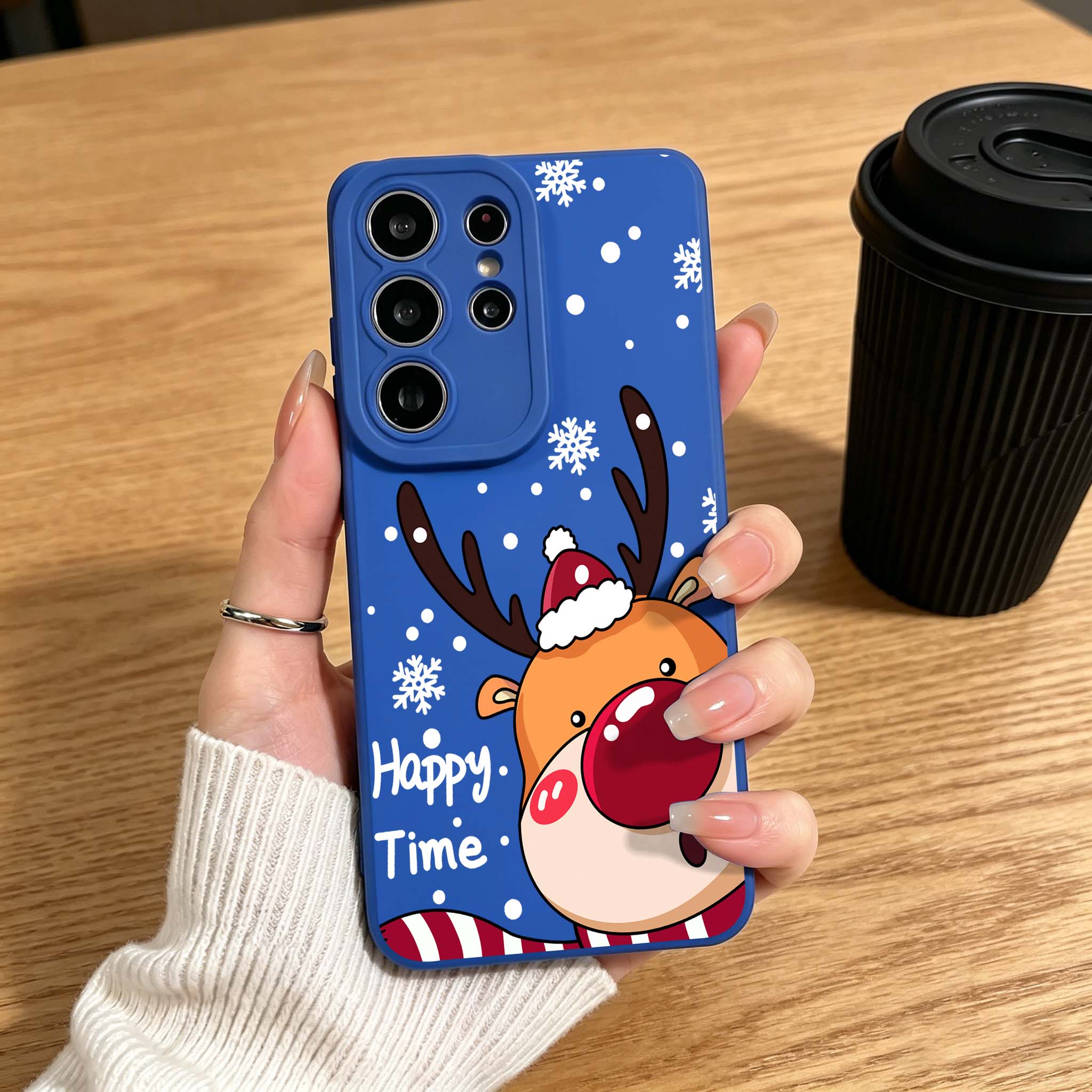 Cartoon Red Nose Deer Phone Ca - Phone Cases Red Deer ulasan dan harga