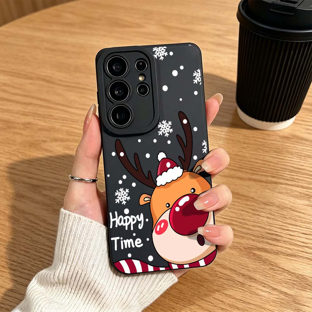 Cartoon Red Nose Deer Phone Ca - Phone Cases Red Deer ulasan dan harga