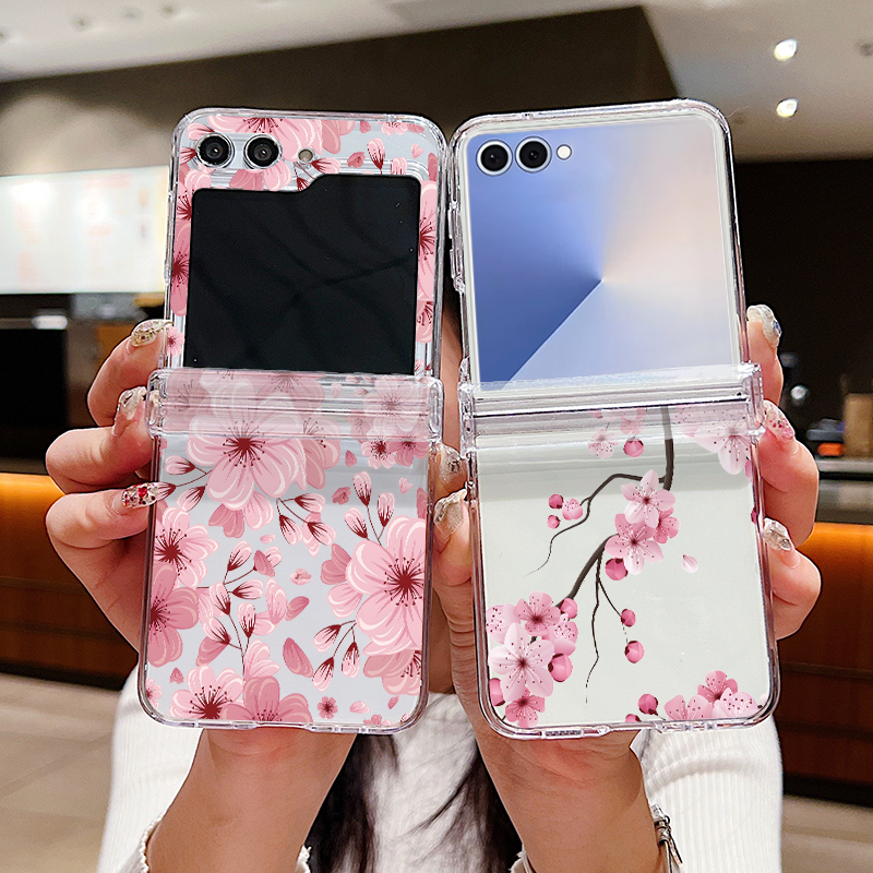 Pink Flower Printed Phone Case - Phone Cases Z Fold 6 ulasan dan harga