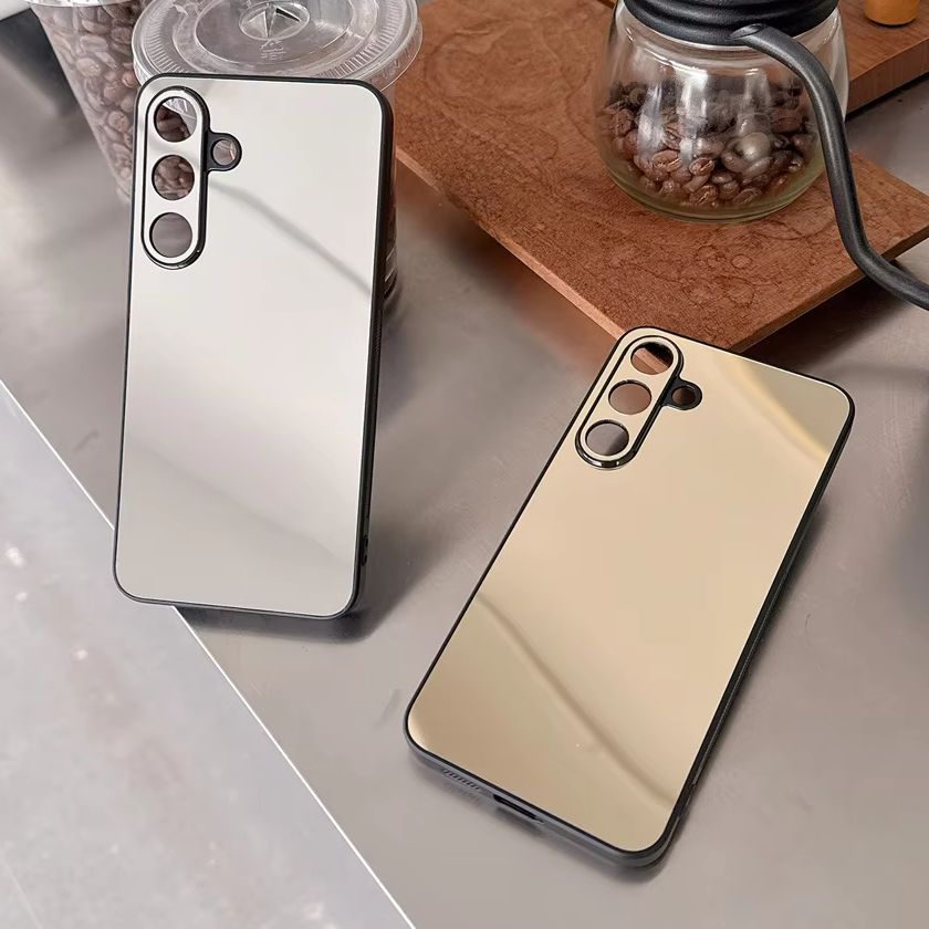 Luxury Make UP Mirror Phone Ca - Luxury Plating Case ulasan dan harga