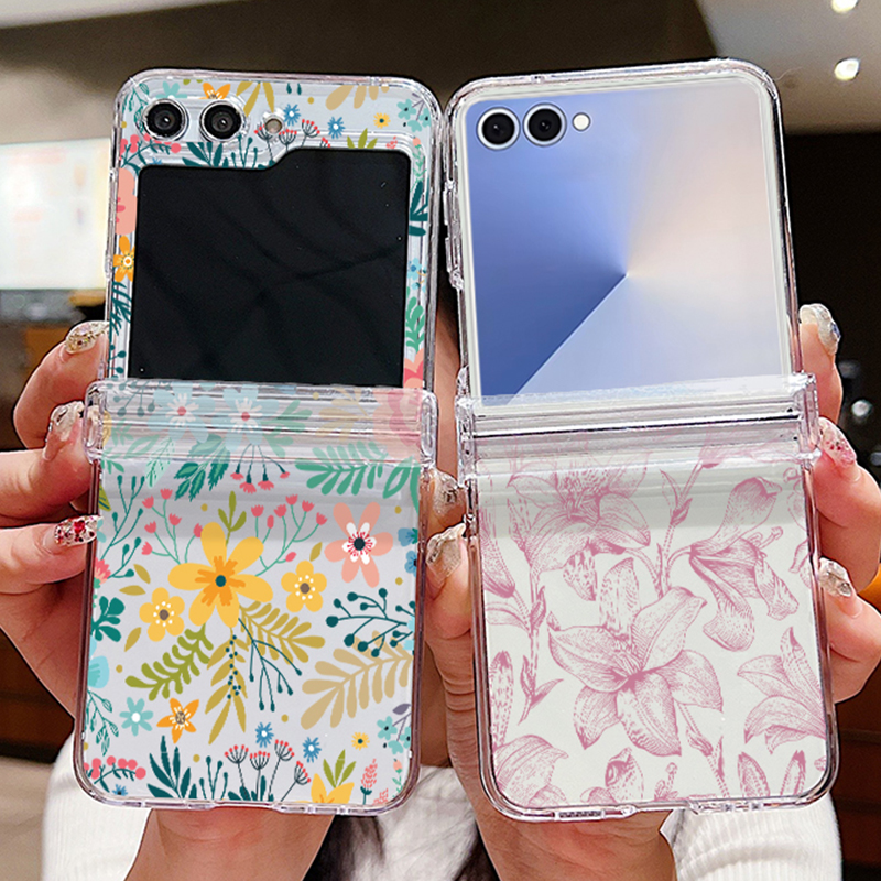 Colored Flowers Print Phone Ca - Phone Cases Z Fold 6 ulasan dan harga