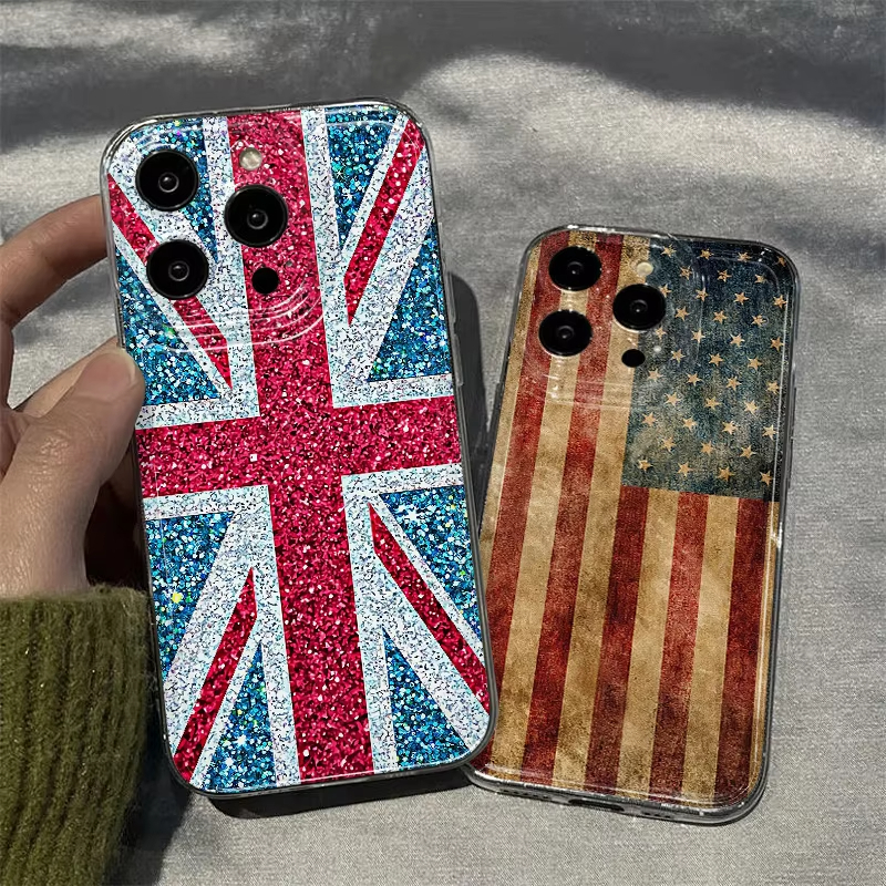 The Flags Of The UK And US Cle - Phone Cases Uk Samsung ulasan dan harga