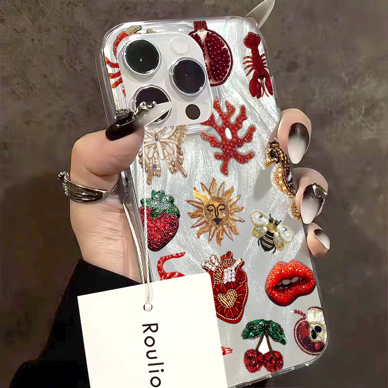 Crab Fish Floral Heart-Shaped  - Phone Cases Xs ulasan dan harga