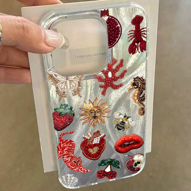 Crab Fish Floral Heart-Shaped  - Phone Cases Xs ulasan dan harga