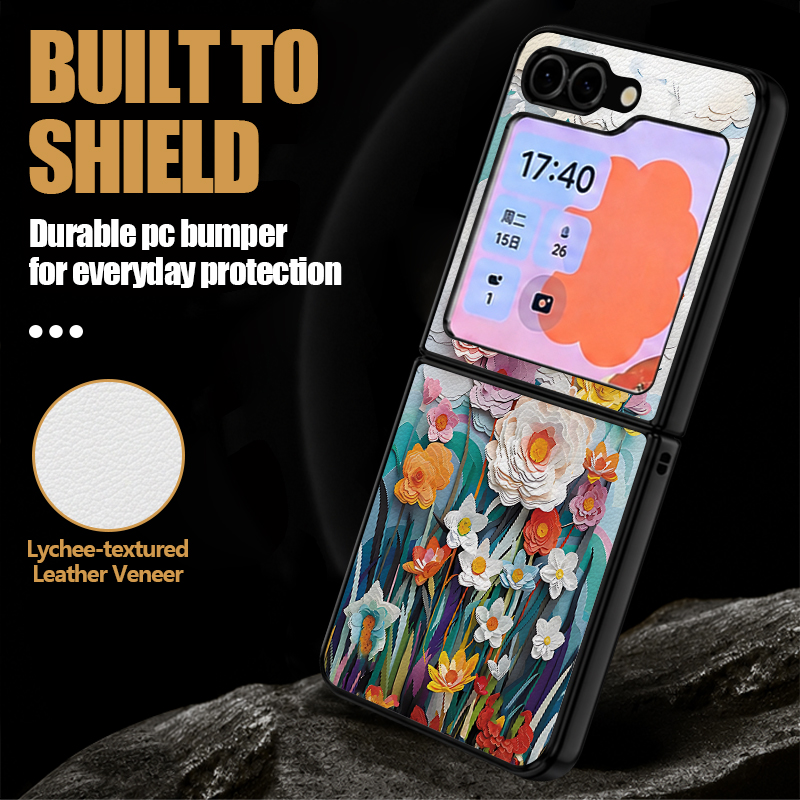 Simple Flower Pattern PU Leath - Phone Cases Z Fold 6 ulasan dan harga