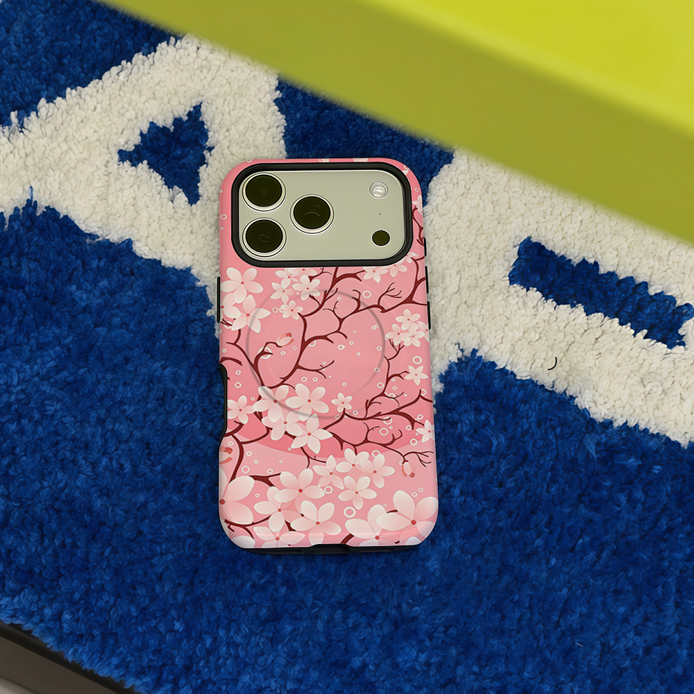 Pink Cherry Blossom Butterflie - Phone Cases Pink ulasan dan harga