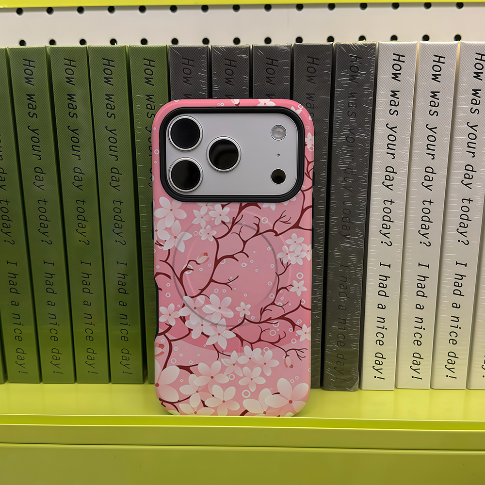 Pink Cherry Blossom Butterflie - Phone Cases Pink ulasan dan harga