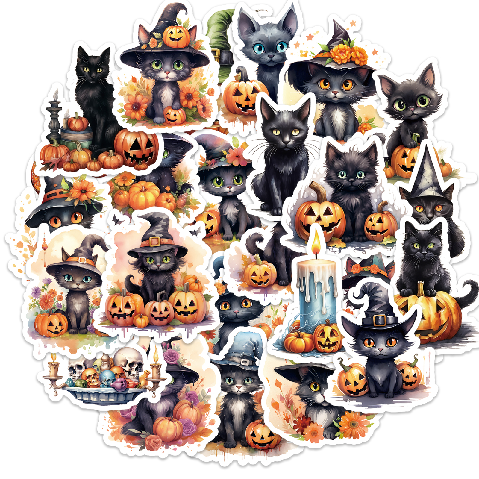 50PCS Cute Cartoon Halloween C - Phone Cases Junk ulasan dan harga
