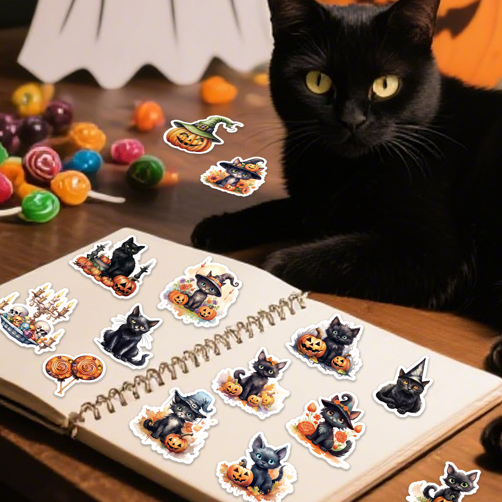 50PCS Cute Cartoon Halloween C - Phone Cases Junk ulasan dan harga