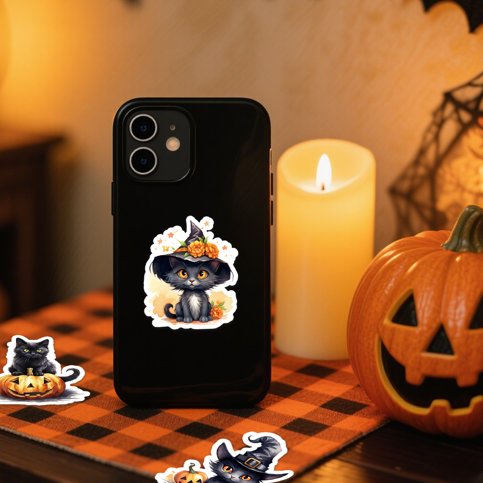 50PCS Cute Cartoon Halloween C - Phone Cases Junk ulasan dan harga