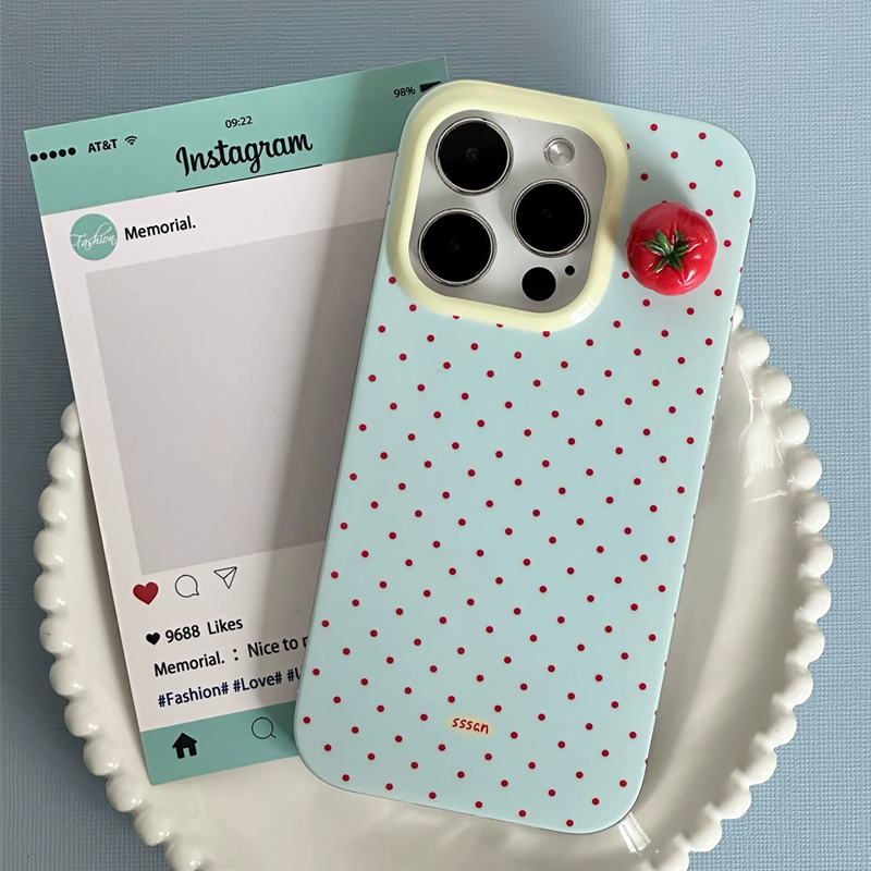 Minimalist Black Polka Dot 3D  - Phone Cases Black ulasan dan harga