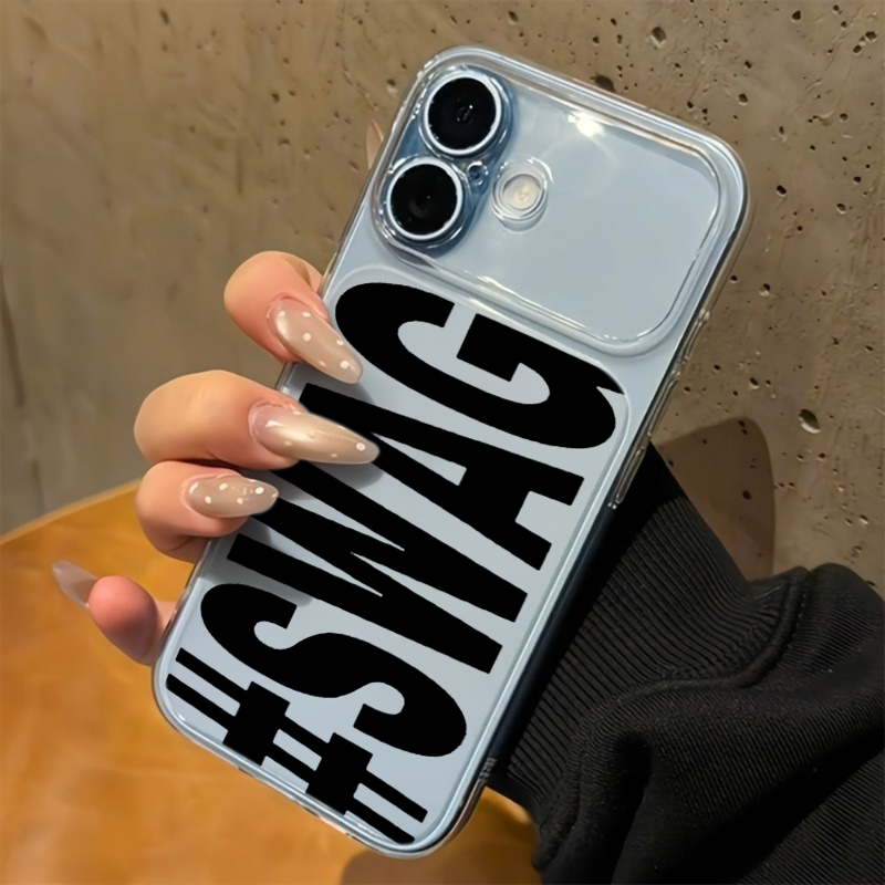 Hot Pink Black SWAG Letter Cle - Phone Cases Black ulasan dan harga