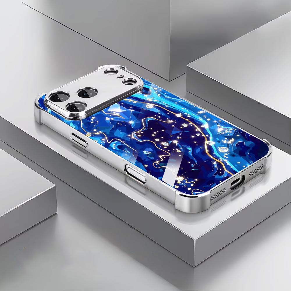 Elegant Deep Blue texture glas - Phone Cases Rhode ulasan dan harga