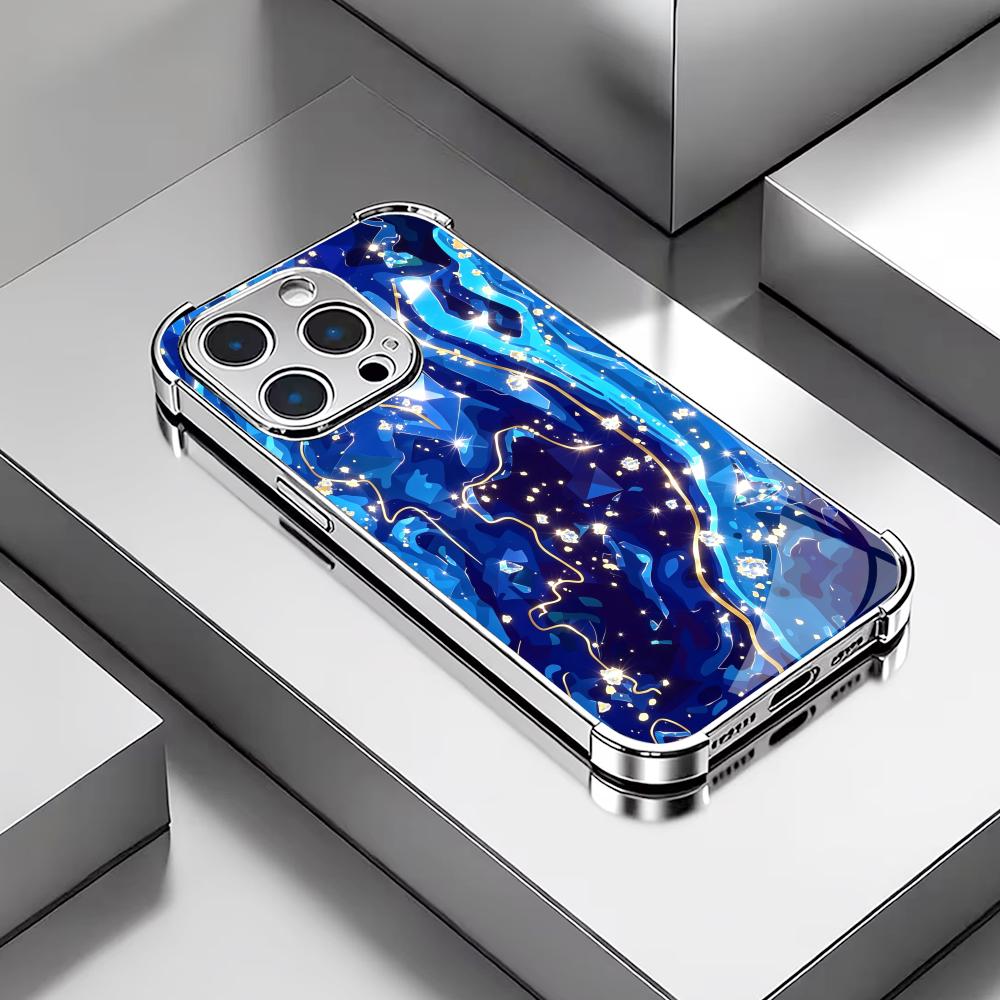 Elegant Deep Blue texture glas - Phone Cases Rhode ulasan dan harga