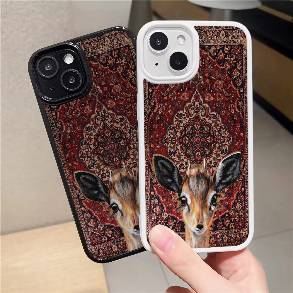 Bohemian Ethnic Deer Art Phone - Phone Cases Red Deer ulasan dan harga