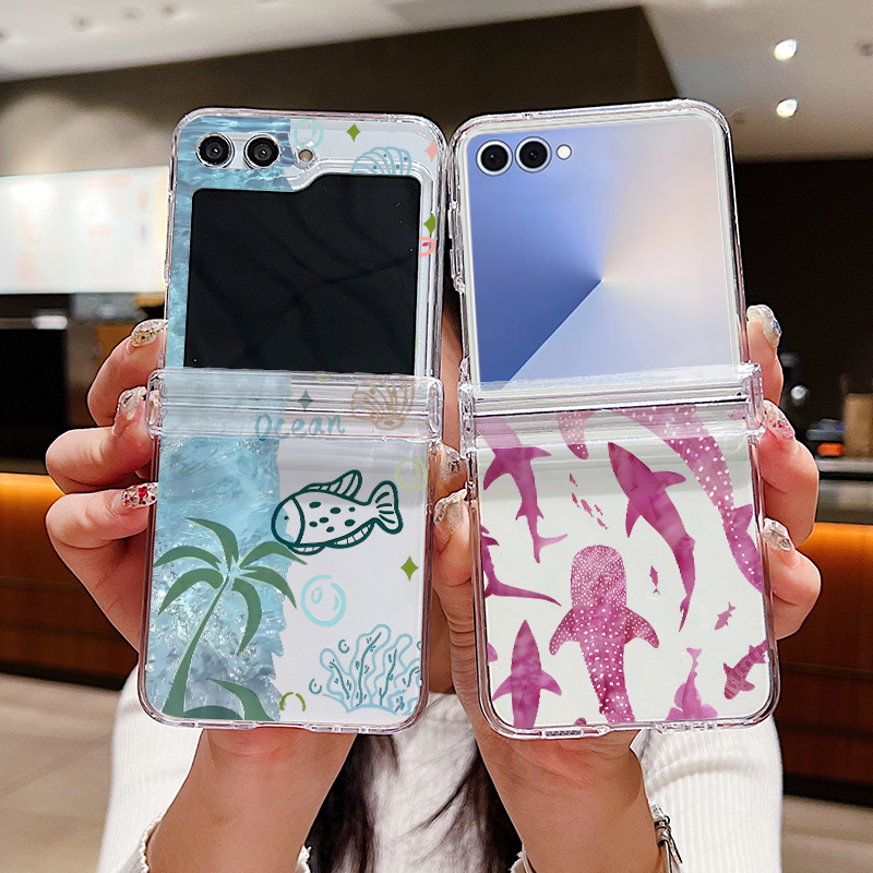 Shark Star Patterned Phone Cas - Phone Cases Z Fold 6 ulasan dan harga