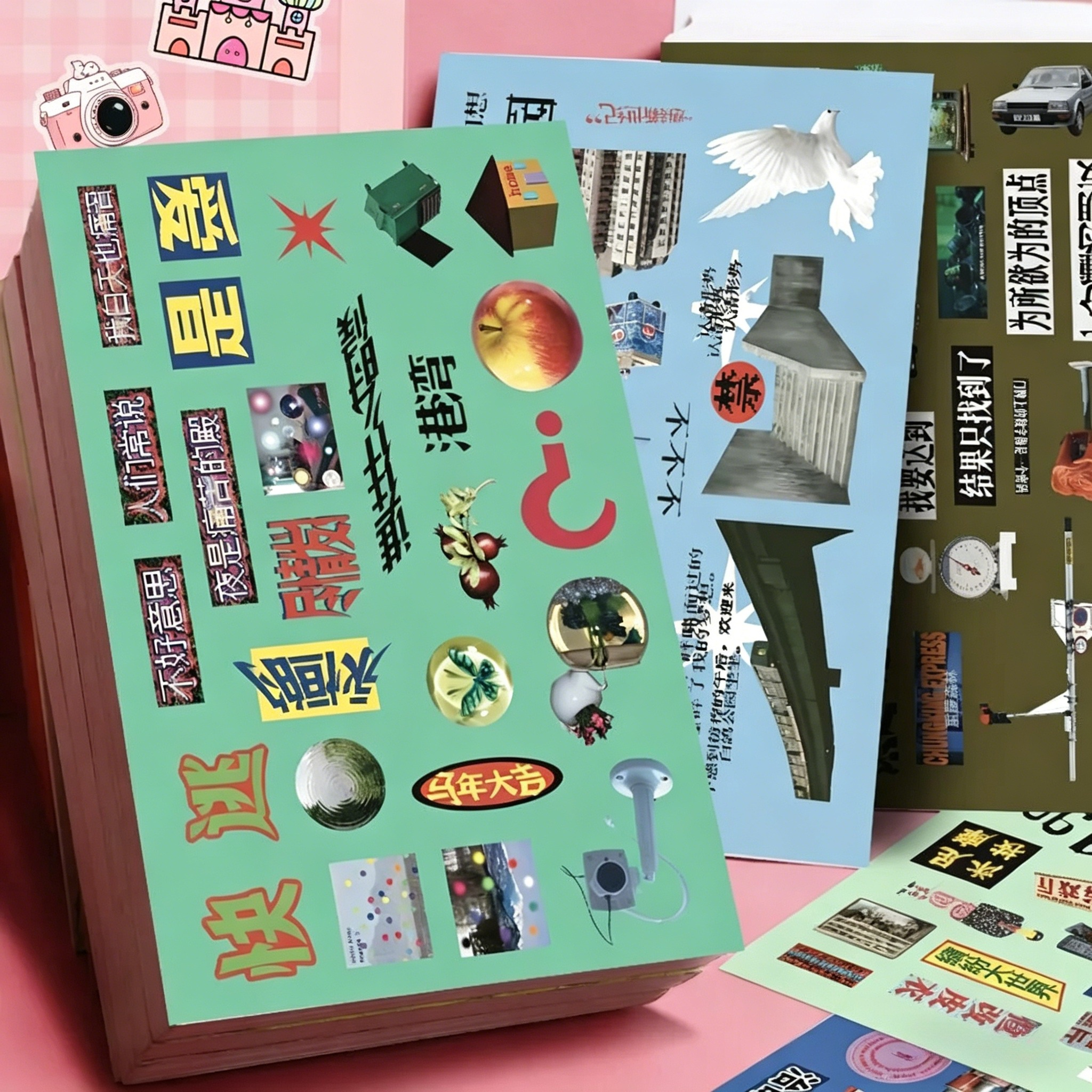 8 sheets y2k Dreamcore Retro H - Phone Cases Junk ulasan dan harga