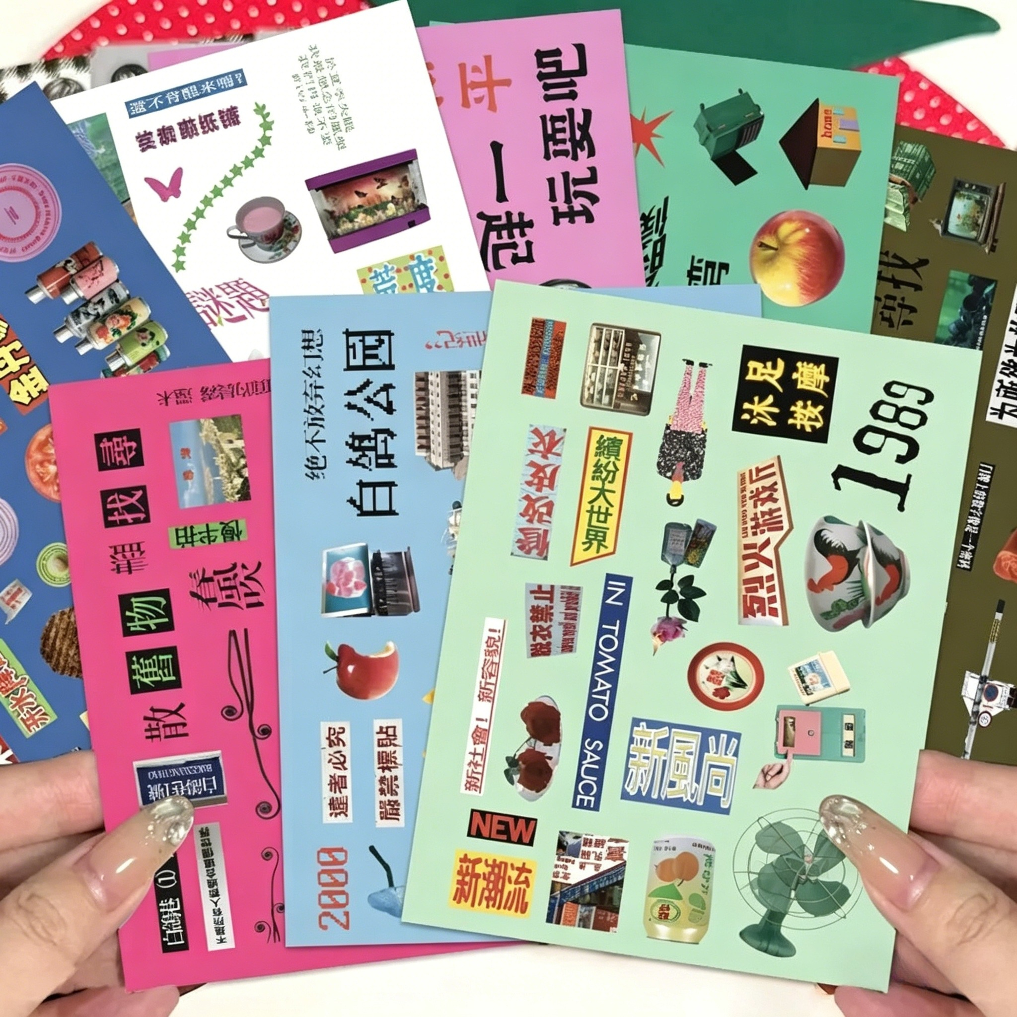 8 sheets y2k Dreamcore Retro H - Phone Cases Junk ulasan dan harga