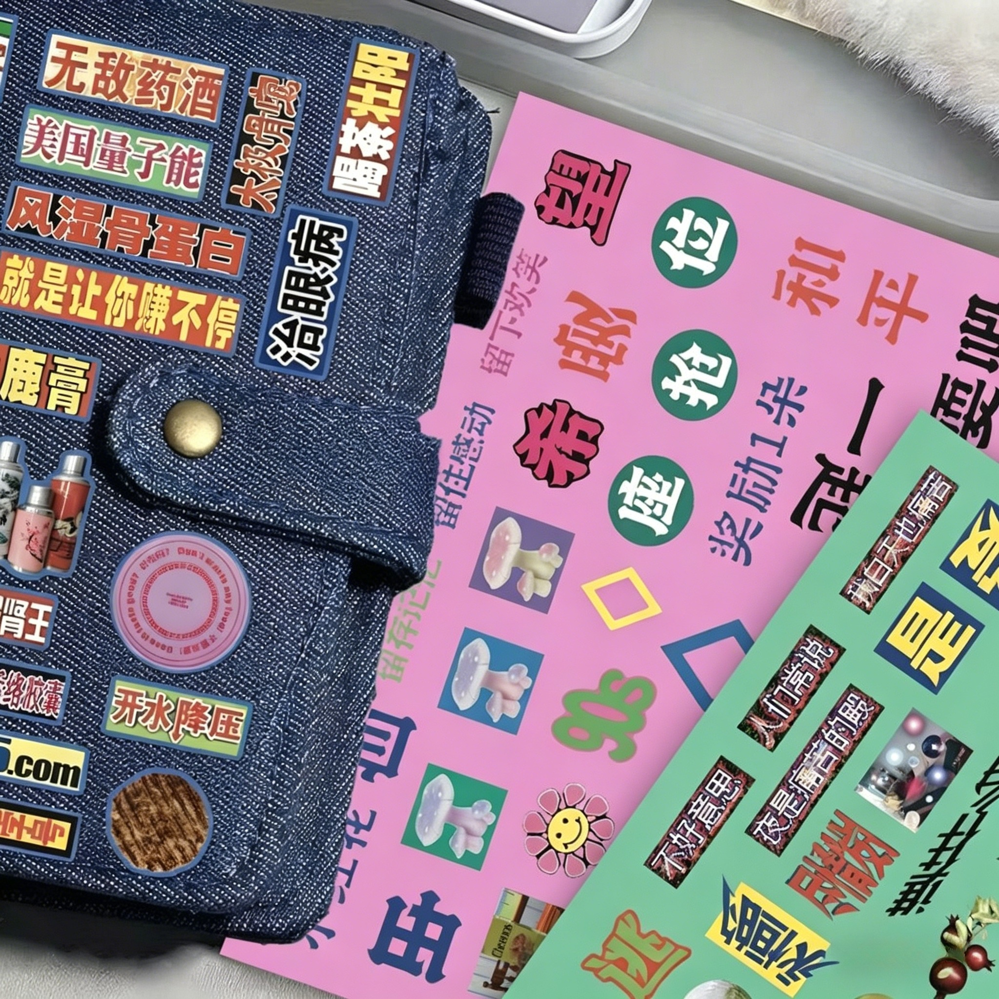 8 sheets y2k Dreamcore Retro H - Phone Cases Junk ulasan dan harga
