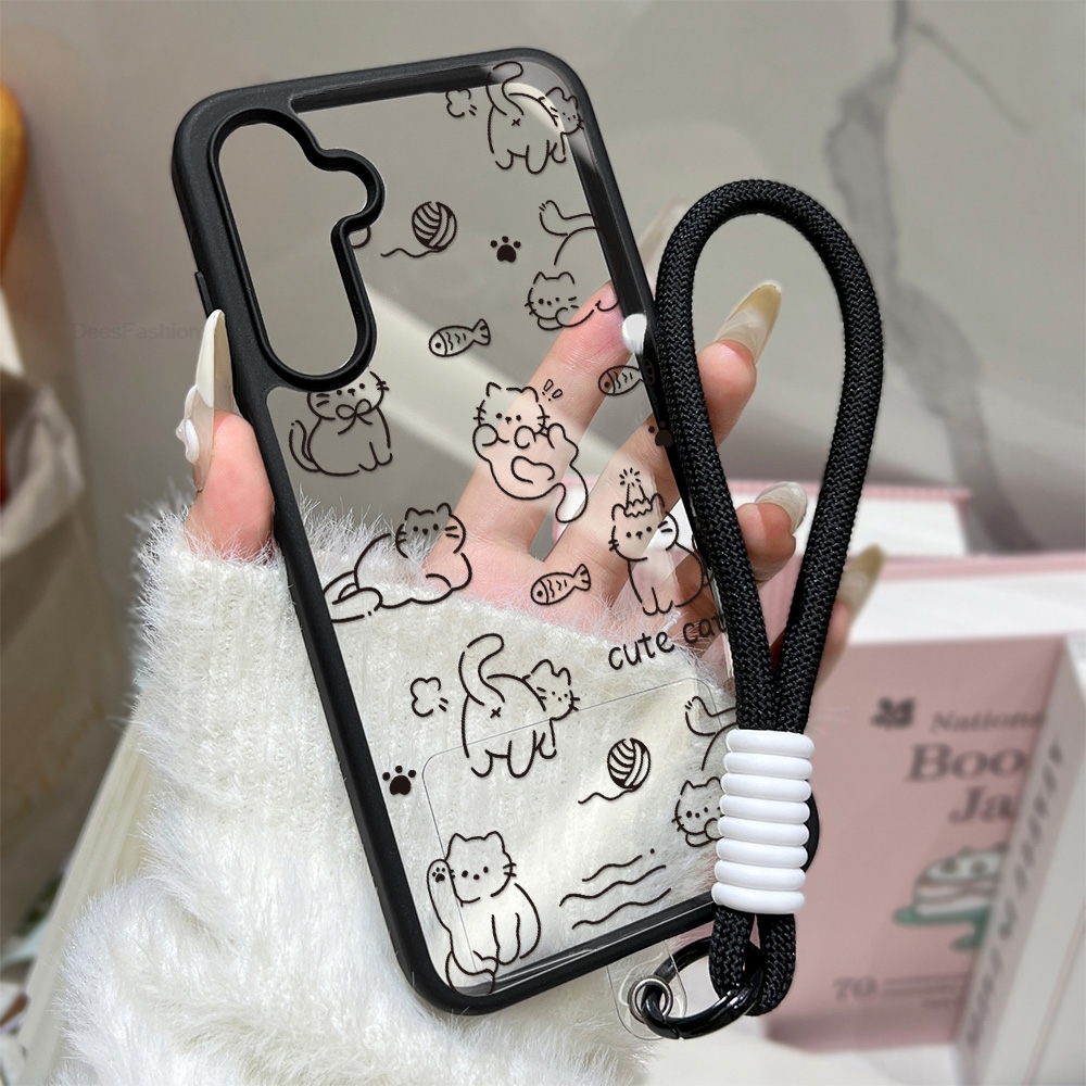 Cartoon Cat Phone Case For Sam - Phone Cases With Loop ulasan dan harga