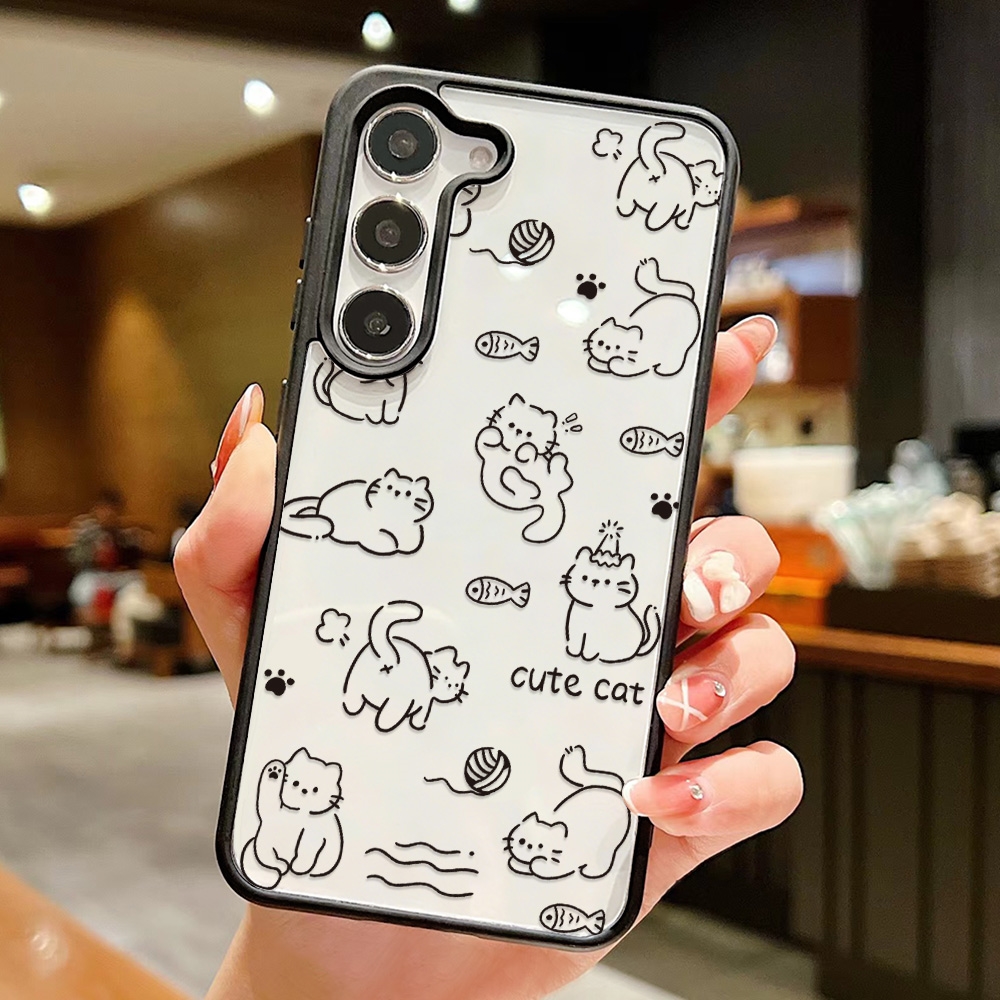 Cartoon Cat Phone Case For Sam - Phone Cases With Loop ulasan dan harga