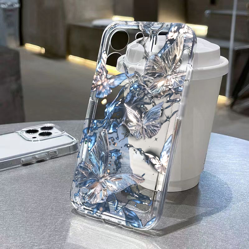 Luxury 3D Butterfly Clear Phon - Phone Cases Luxury ulasan dan harga