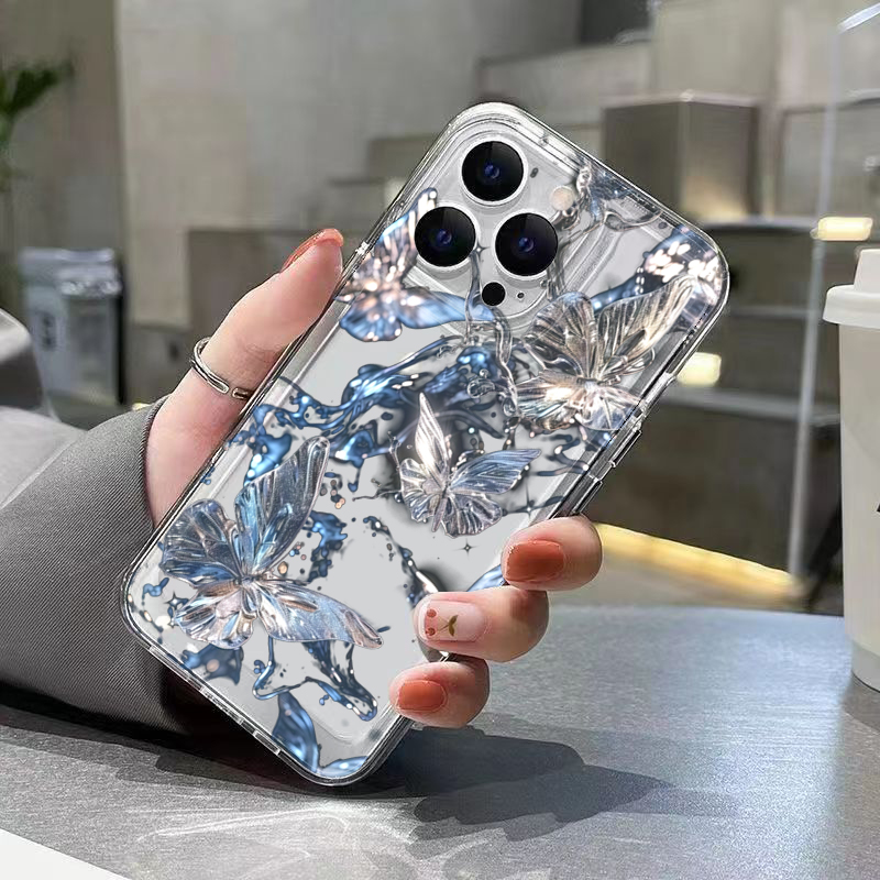 Luxury 3D Butterfly Clear Phon - Phone Cases Luxury ulasan dan harga