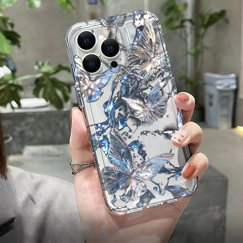 Luxury 3D Butterfly Clear Phon - Phone Cases Luxury ulasan dan harga