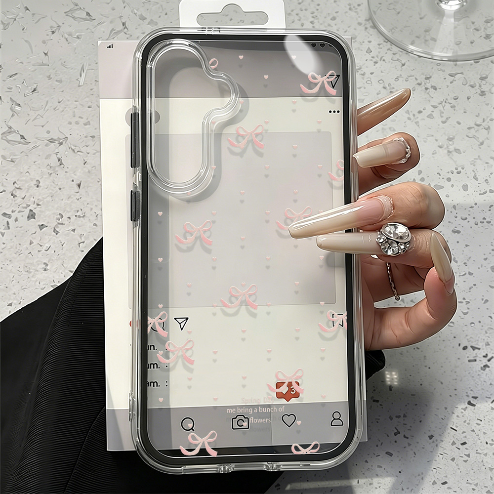Cute Pink Bow Soft Phone Case  - Phone Cases Luxury ulasan dan harga
