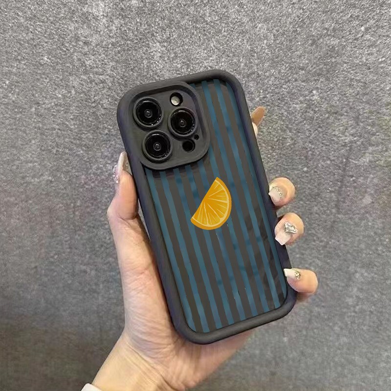 Striped Lemon Slice Pattern Ph - Phone Cases Xs ulasan dan harga