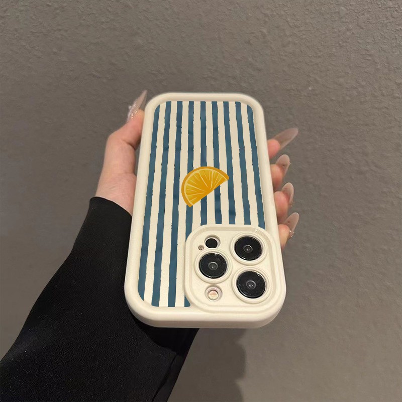 Striped Lemon Slice Pattern Ph - Phone Cases Xs ulasan dan harga