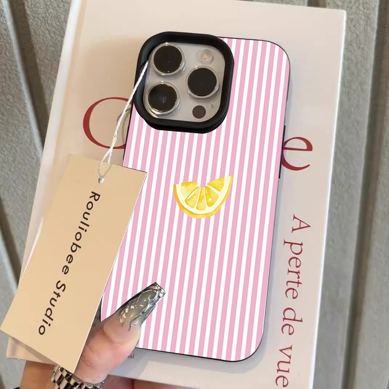 Orange Pink and White Stripes  - Phone Cases Pink ulasan dan harga