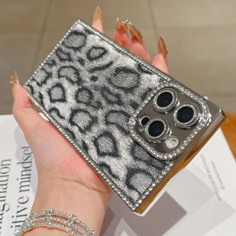 Luxury Diamond Leopard Print P - Luxury Plating Case ulasan dan harga