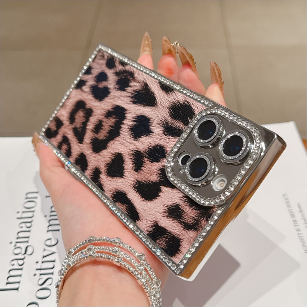 Luxury Diamond Leopard Print P - Luxury Plating Case ulasan dan harga